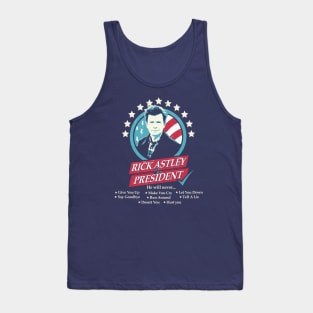 Rick Astley for President Edit Tank Top